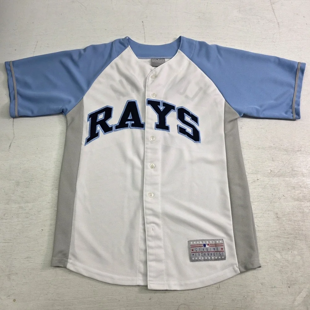 Evan Longoria #3 Tampa Bay Rays‎ MLB Baseball Jersey GM Youth Boys Sz L 14-16